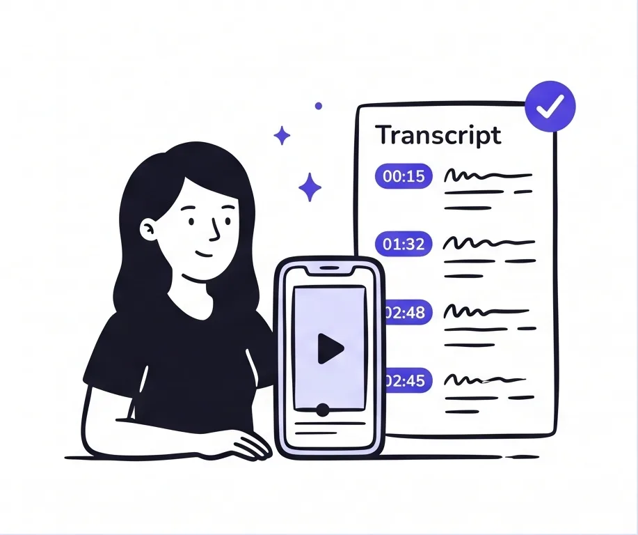 Accurate TikTok transcripts